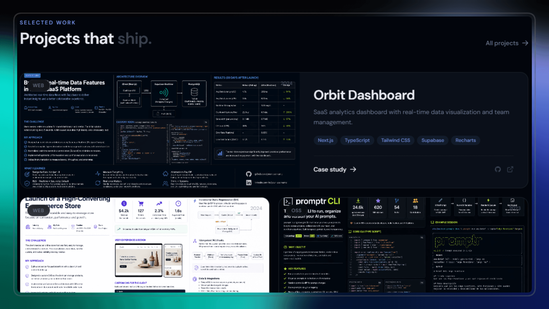 Image of DevPortfolio — Next.js Portfolio Template for Developers & Designers
